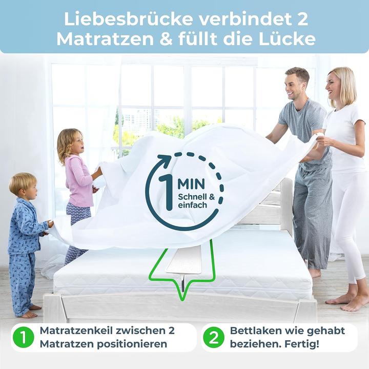 Actual product image Rosenkern Love bridge for mattresses (25 x 200 cm)