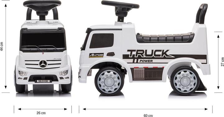 Actual product image Mally L2 white vehicle