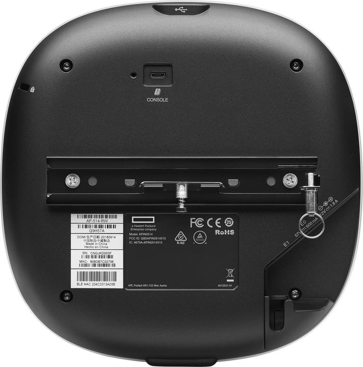 Actual product image HPE Aruba AP-514 (EG), 5375 Mbit/s, 575 Mbit/s, 4800 Mbit/s, 100,1000,2500 Mb (4800 Mbit/s)
