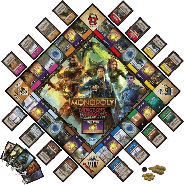 Immagine prodotto Monopoly Dungeons & Dragons: L'onore tra i ladri gioco ispirato al film, D&D gioco da tavolo f (Italiano)