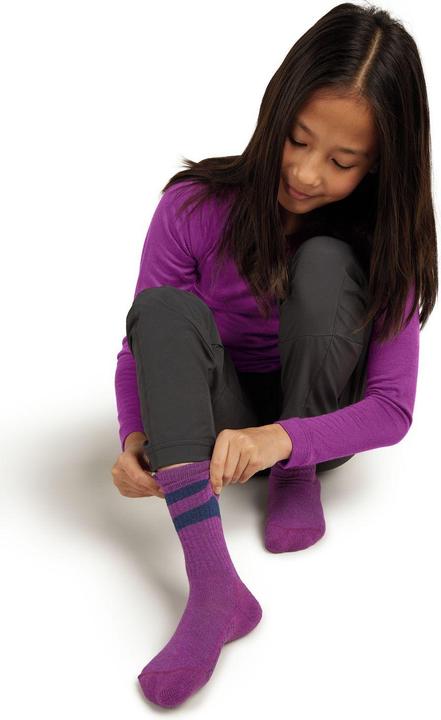 Actual product image Icebreaker Kids Merino Blend Hike Light Crew