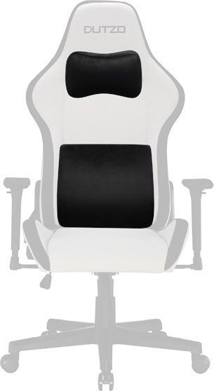 Dutzo Lnde- og nakkepude st til gamingstole - Sort - Memory foam