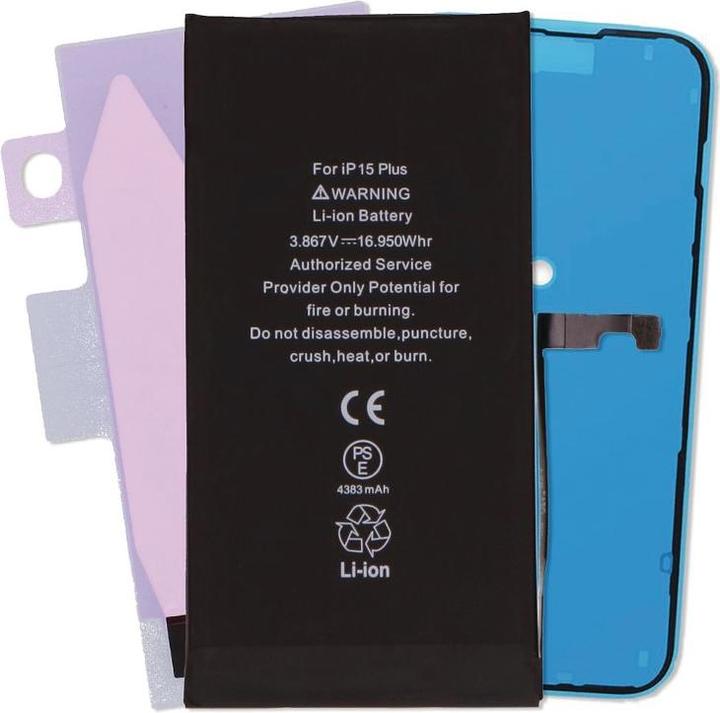 Immagine prodotto Huarigor iPhone 15 Plus | Batteria di ricambio | 4383mAh | | Premium