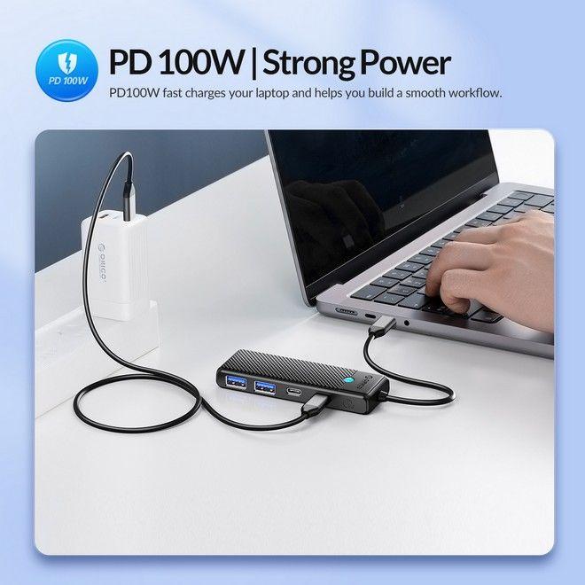 Actual product image Orico PW Series (USB-C, 4 Ports)