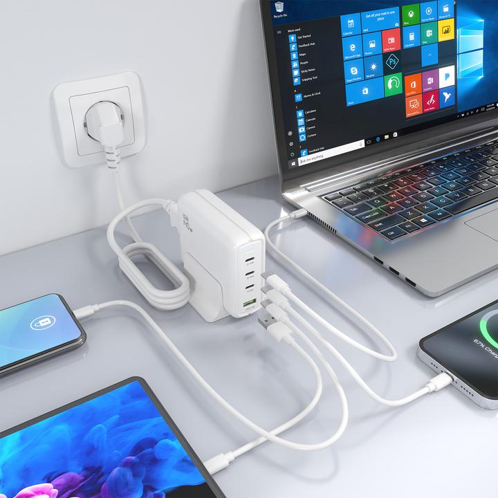 Produktbild Aisens ASCH-140W4P055-W (140 W, 4 Ports)