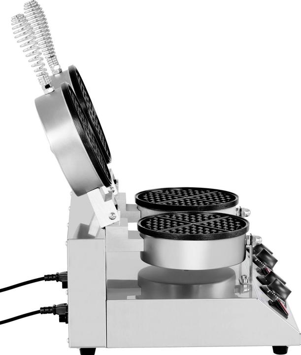 Produktbild Royal Catering Doppeltes Waffeleisen rund Waffelmaschine Profi Waffeleisen 2.600 W