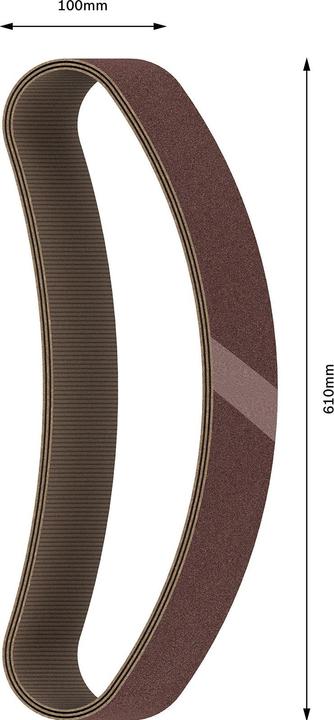 Image du produit Bosch Professional Zubehör PRO X440 Bande abrasive, 100 x 610 mm, G120 (120)