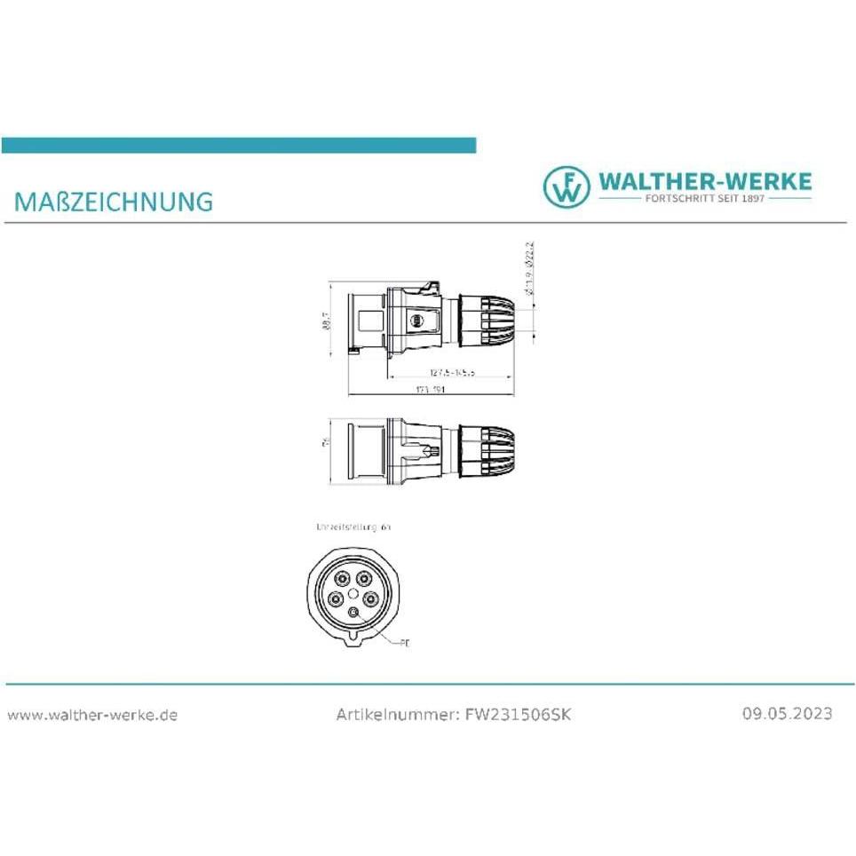 Thumbnail - Walther Werke, Netzstecker + Netzkupplung, Cee Neo