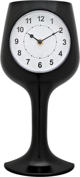 Actual product image Hometime Wall Clock - Black Wine Glass