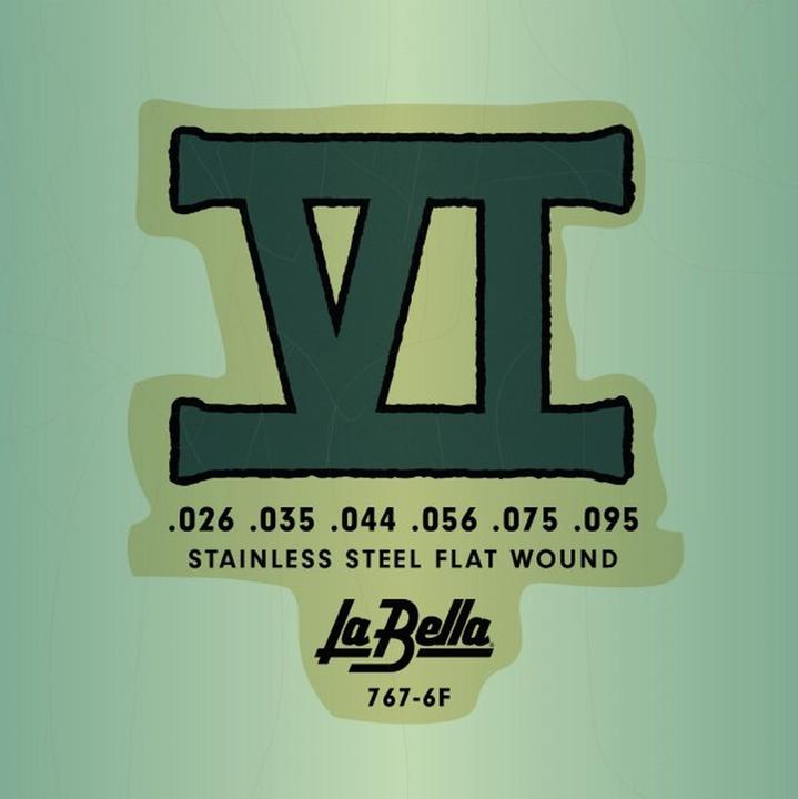 Produktbild La Bella 767-6F Bass VI st.st.fw 026/095 (6x)