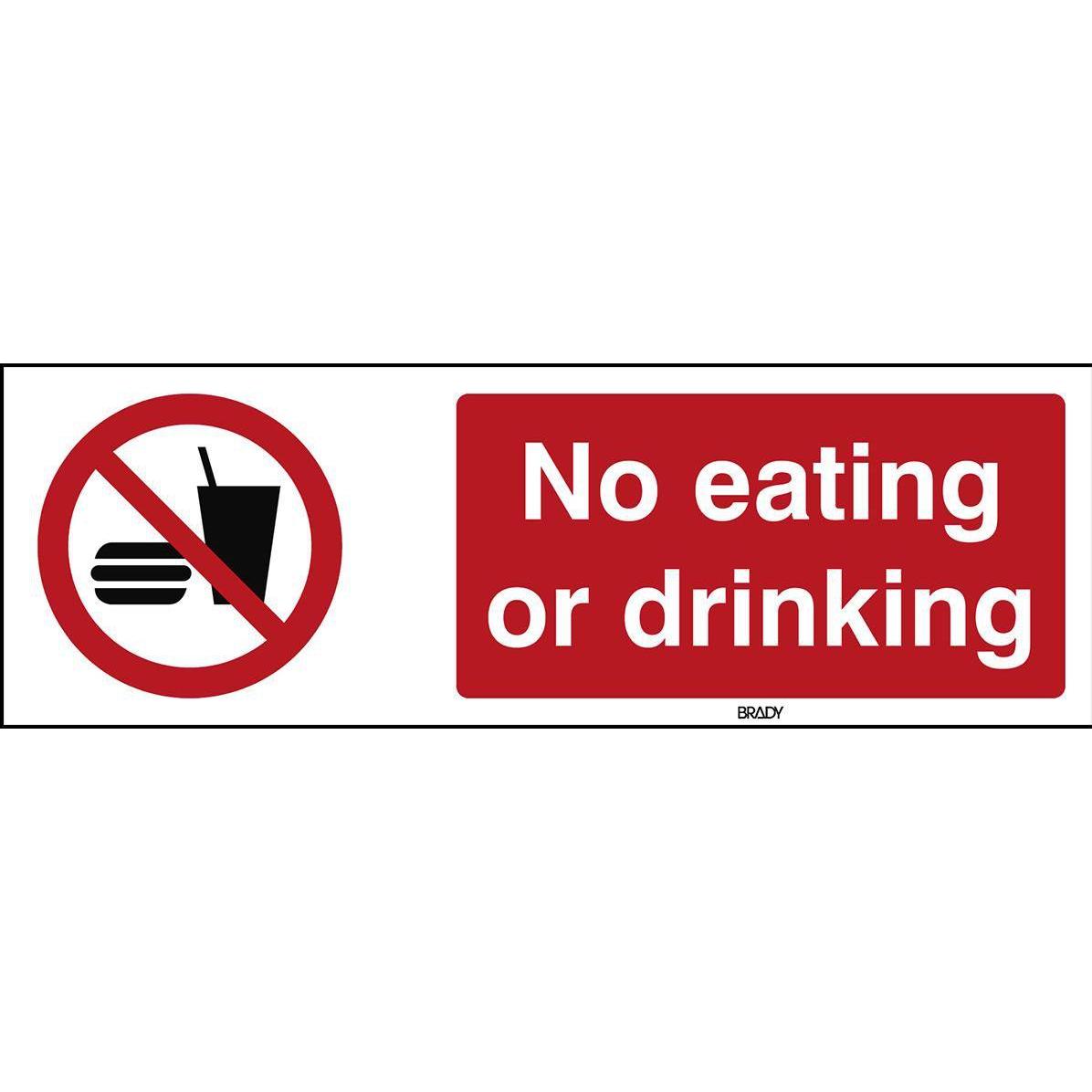 Brady, Sicherheitskennzeichnung, ISO Safety Sign - No eating