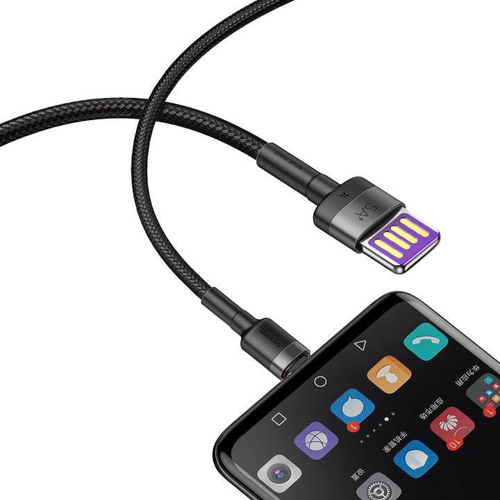 Actual product image Baseus Cafule HW Quick Charging Data cable USB Double-sided Blind Interpolation For Type-C 40W 1m Gray b... (1 m, 40 W)