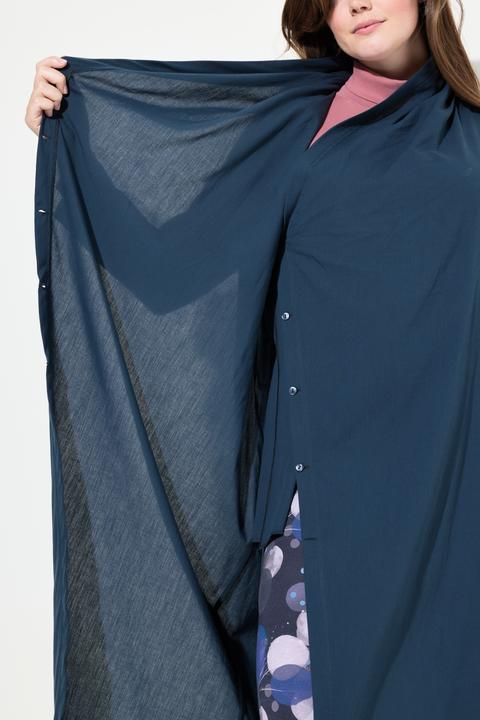 Immagine prodotto Ulla Popken Blusa lunga con effetto incrociato, scollo montante e maniche lunghe (58)