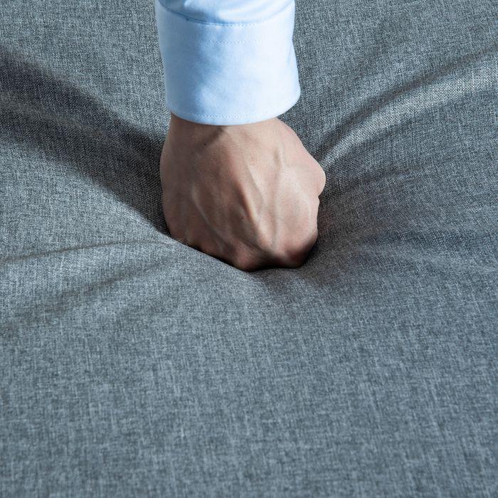 Actual product image Swisshandel24 Garden furniture set for 5 persons with side table Roof Sofa with cushions Outdoor Aluminium