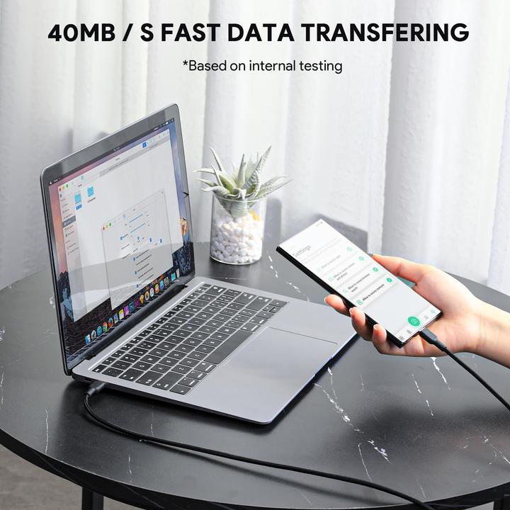 Produktbild Aukey USB-C - USB-C cable, PD 60W, 1 m (1 m, USB 3.2 Gen 1, 60 W)