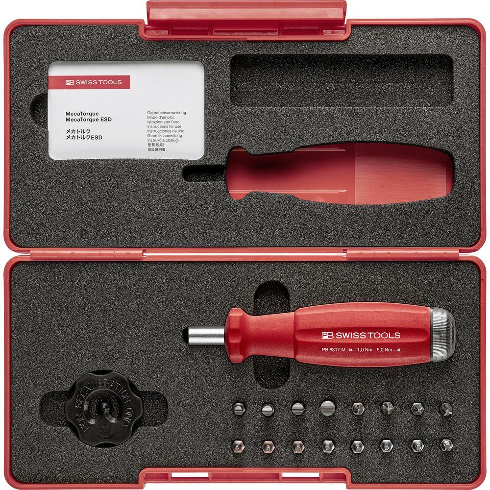 PB Swiss Tools, Schraubenzieher, 8321 Set B3 (Schlitz, Innensechskant, Phillipps-Kreuzschlitz (PH), Pozidriv-Kreuzschlit...