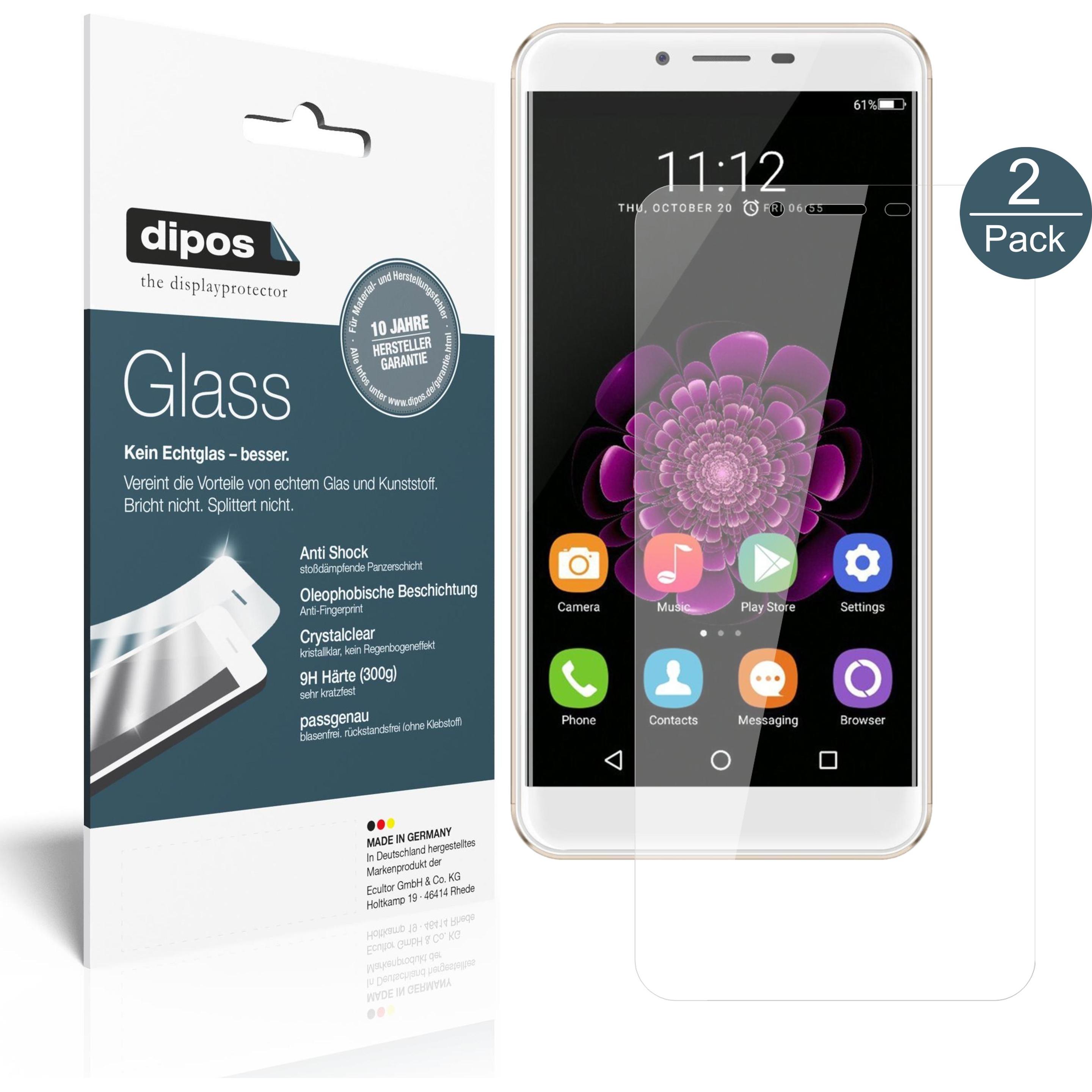 Dipos Displayschutz Anti-Shock (1 Stück, Oukitel U15S), Smartphone Schutzfolie, Transparent