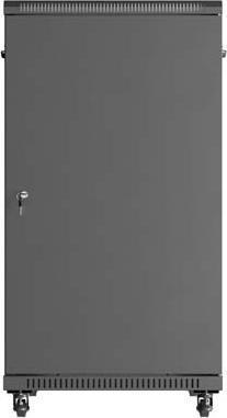 Image du produit Lanberg Armoire rack autonome 19" 22U 600x1000 noir avec porte vitrée (emballage à plat) (22 HE, Rack 19 pouces)
