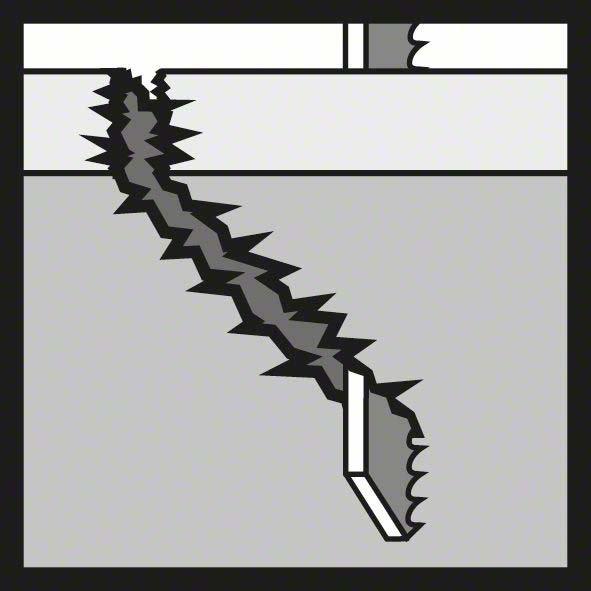 Produktbild Bosch Professional Zubehör PRO Wood precise T344DP Stichsägeblatt, 152 mm, 3-tlg.