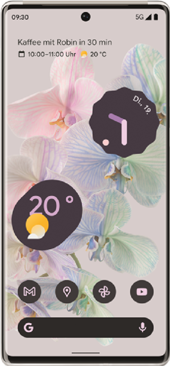 Image du produit Google Pixel 6 Pro (128 Go, Blanc nuageux, 6.70", SIM + eSIM, 50 Mpx, 5G)