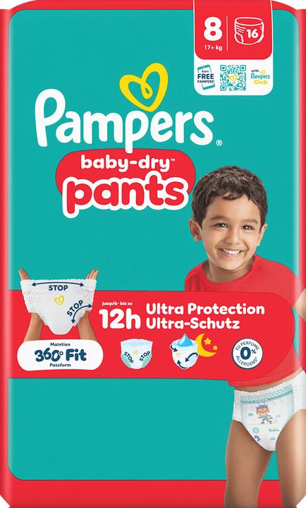 Actual product image Pampers Sp Pants Gr.8 Xl 19+ (Size 8, 16 pcs.)