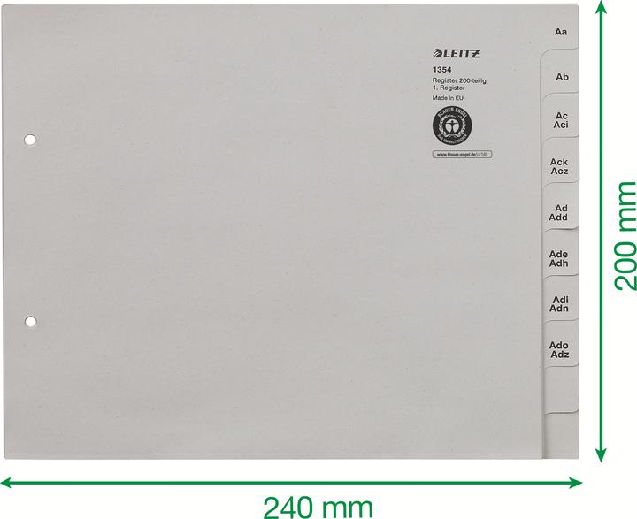 Produktbild Leitz Registerserie A-Z