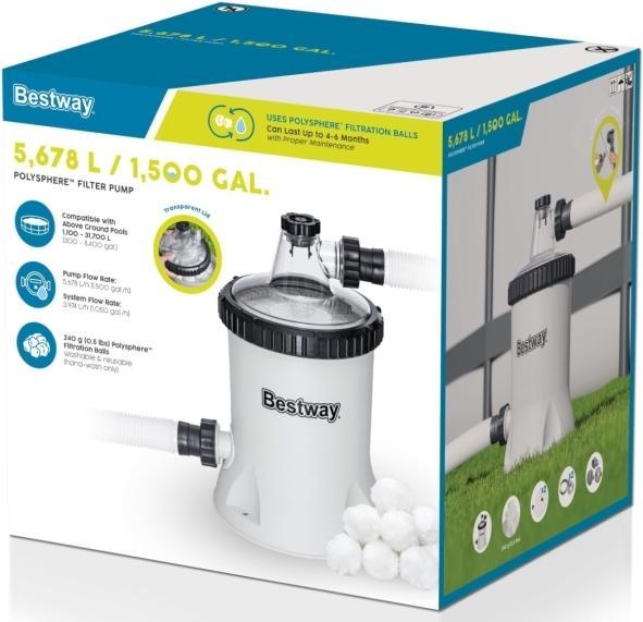 Immagine prodotto Bestway Pompa a filtro Polysphere 5678L