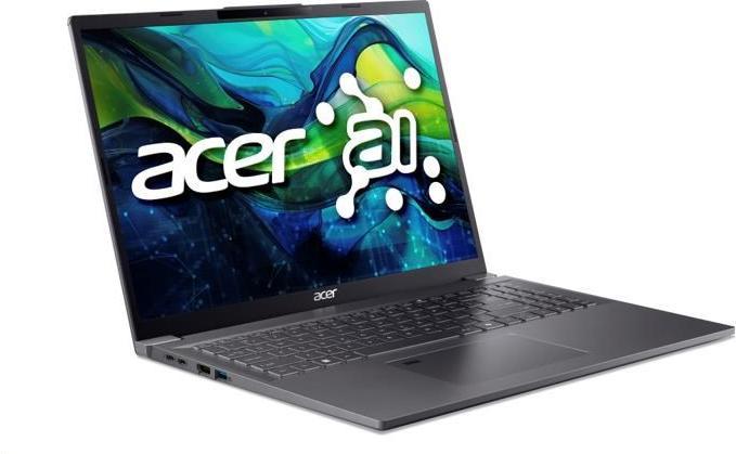 Actual product image Acer Aspire 16/A16-71M-50JT/U5-115U/16&quot,/WUXGA/16GB/512GB/Iris Xe/W11H/Grau/2R (16", 512 GB, 16 GB, DE, Intel Core Ultra 5 115U)