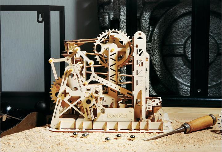 Produktbild Rokr Murmelbahn Holzbausatz : Explorer