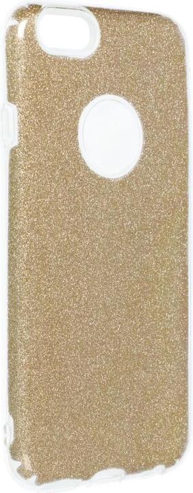 Produktbild König Design Handyhülle für Apple iPhone 6 / 6s Schutzcase Cover Bumper Schale Glitzer Gold (Apple iPhone 6)