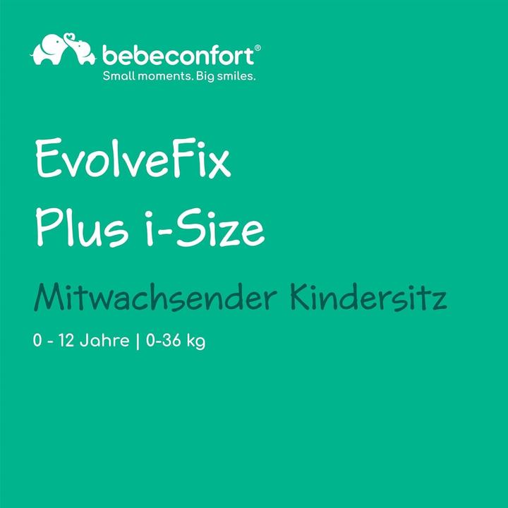 Actual product image Bebeconfort BBC EvolveFix + I-Size Black Mist (Reboarder)