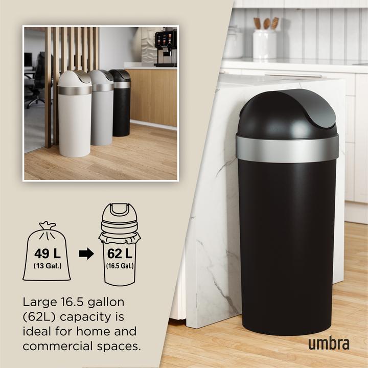 Actual product image Umbra Venti 62L Mülleimer mit Schwingdeckel (62 l)