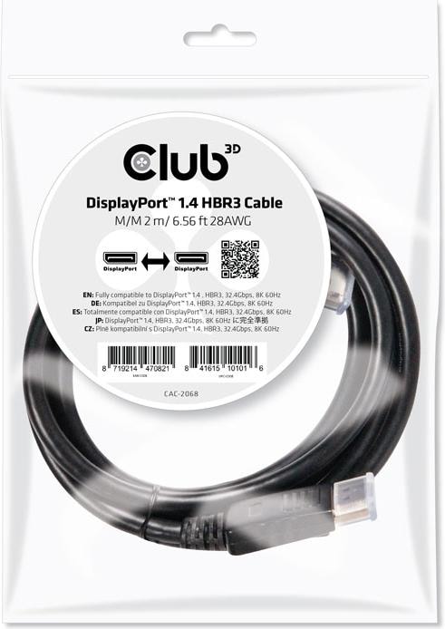 Produktbild Club 3D DisplayPort — DisplayPort (2 m, DisplayPort)