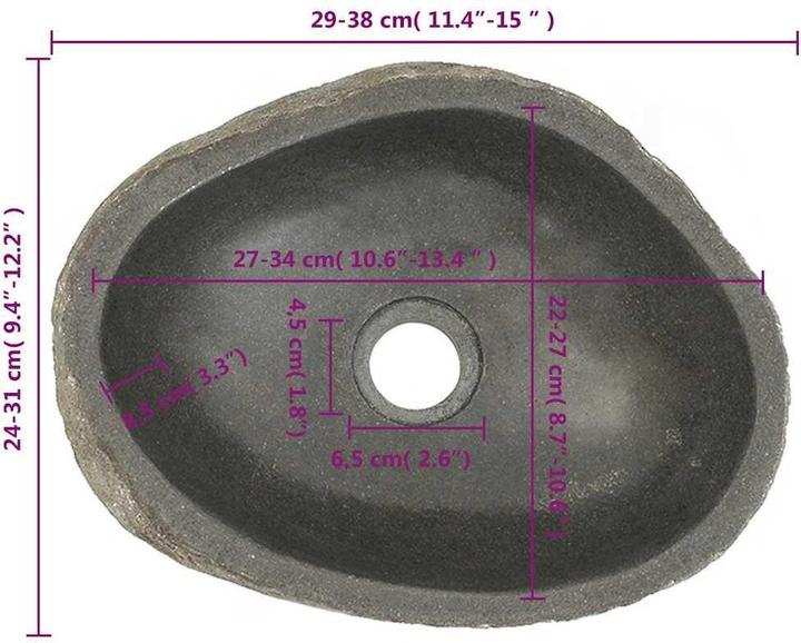 Produktbild vidaXL Becken (310 mm, 380 mm)