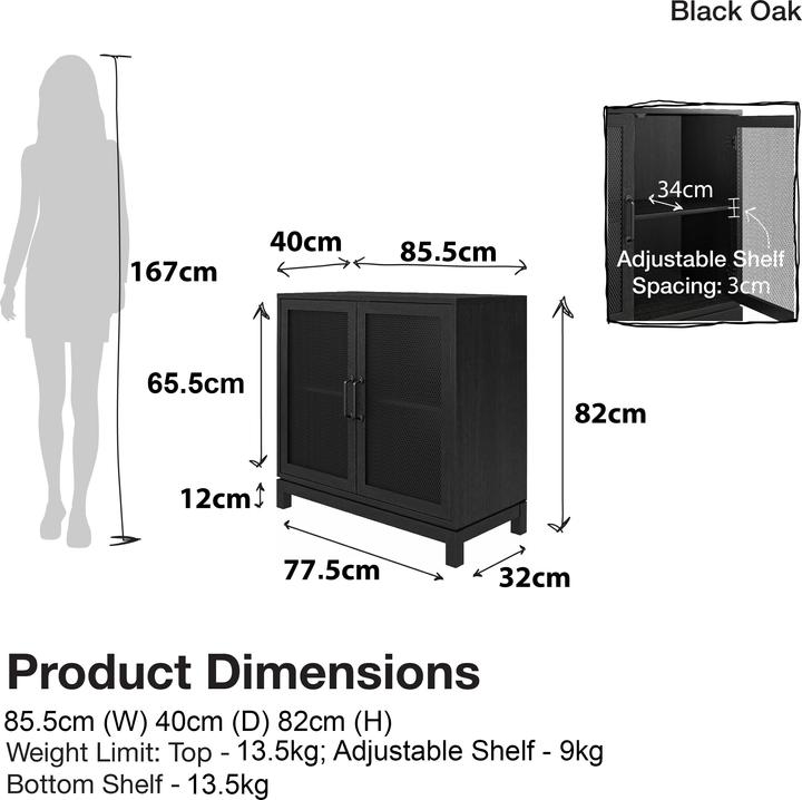 Image du produit Dorel Home Tess (85 x 40 x 81 cm)