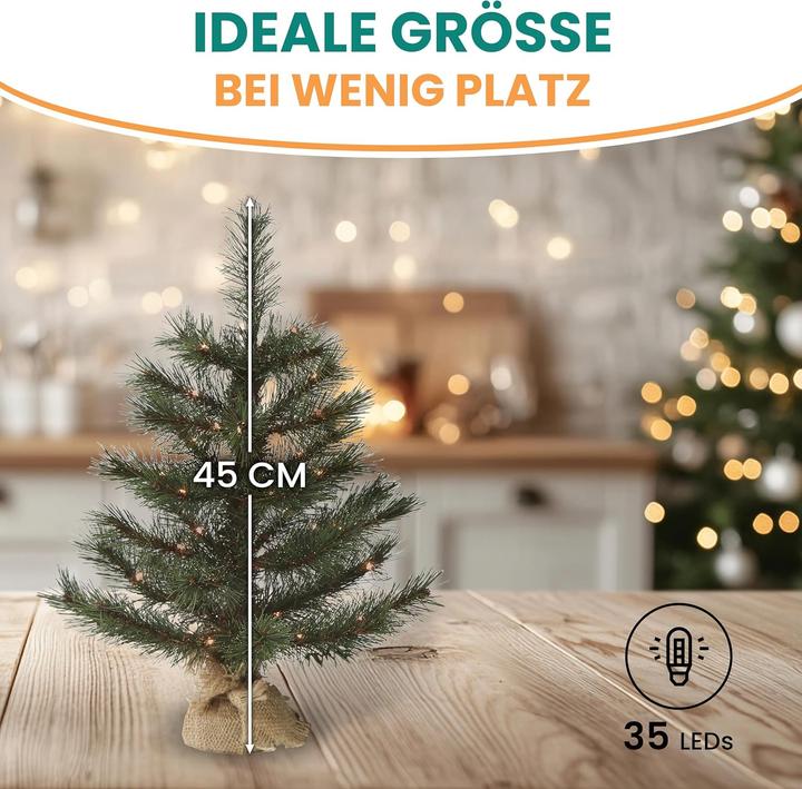 Actual product image Gartenpirat Artificial Christmas tree incl. fairy lights (45 cm)