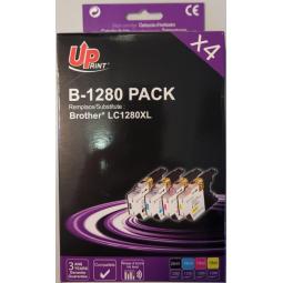 Print Druckerzubehör Uprint UPrint Brother LC-1280 4PACK BK/ C/ M/ Y (B-1280-4PACK-UP)