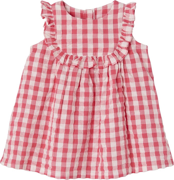 Actual product image Vertbaudet Baby-Set mit Vichykaro: Kleid & Slip (56)