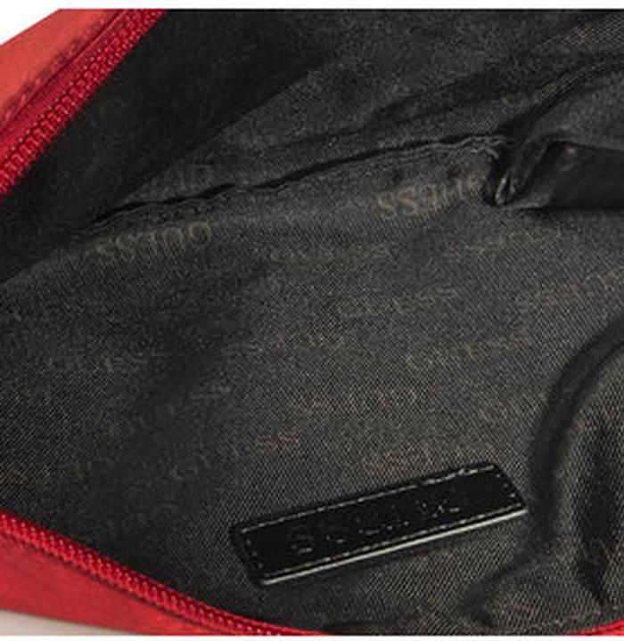 Actual product image Guess Quatro, Textile Fanny Pack, Red, 19/28.5 x 17 x 4 cm, For Men