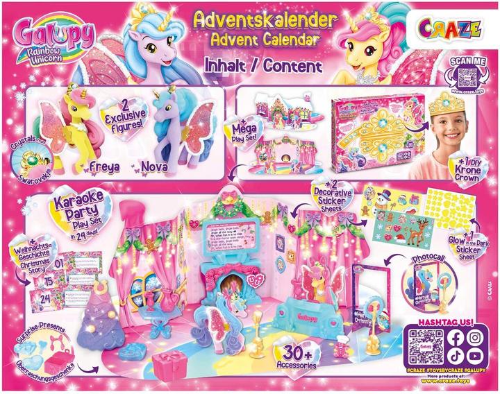 Actual product image Craze Galupy Rainbow Unicorn