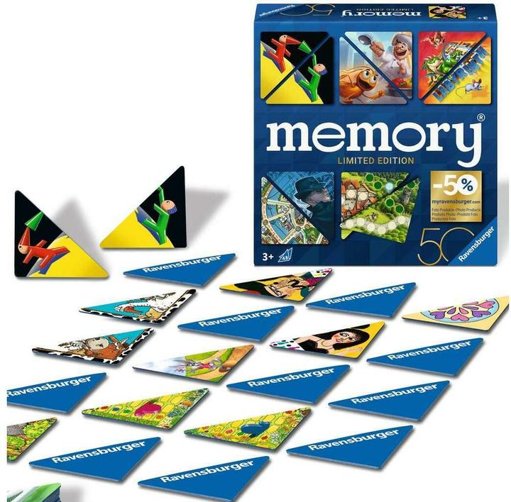 Produktbild Ravensburger 22463 memory® 50 Jahre Blaues Dreieck - Die limitierte Sonderedition zum 50. (Multilingual)