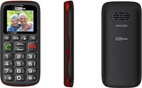 Produktbild Maxcom MM428 2G (Rot, Schwarz, Dual SIM, 2G)