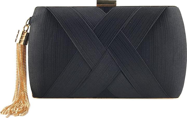 Only-Bags.Store Abend Clutches Tasche Satin Hochzeit Party Abend Tasche Quaste Anhänger