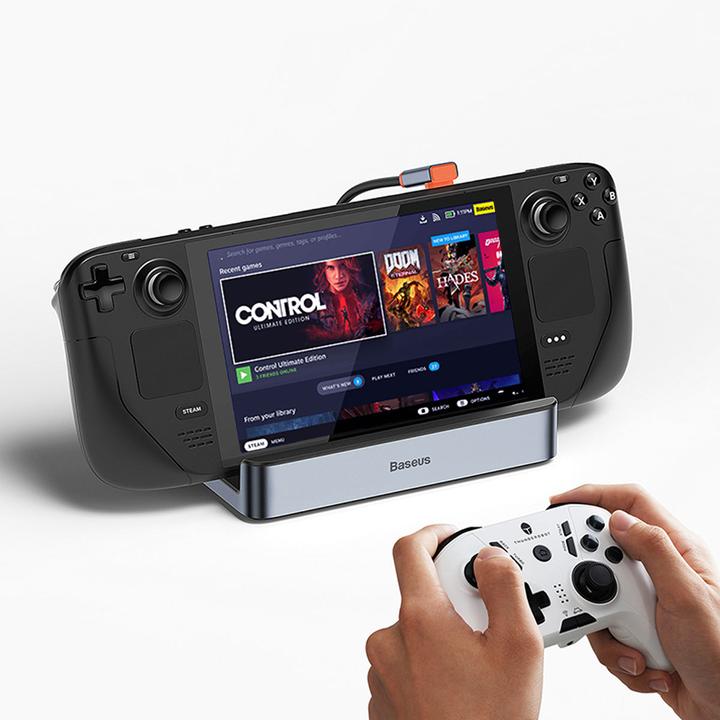 Actual product image Baseus Steam Deck 6in1 USB-C HUB Adapter (USB-C, 6 ports)