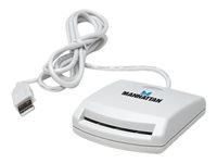Image du produit Manhattan Lecteur de carte à puce - USB - blanc (USB)