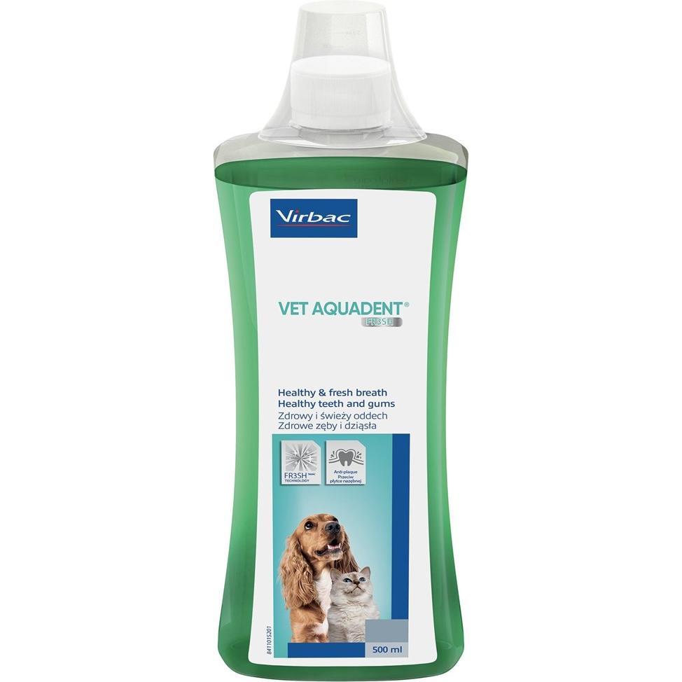 Virbac VET AQUADENT płyn do higieny jamy ustnej 500ml (Cane, Gatto), Igiene animale