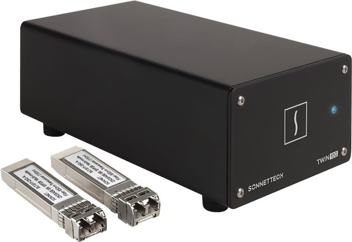 Produktbild Sonnet Twin25G Thunderbolt Dual Port 25Gb Ethernet Adapter (SFP28s included) (Thunderbolt, SFP28 (2x))