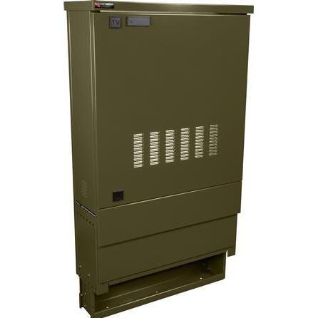 Triarca Antennenschrank KSAØ 423612 mit TorenBxTxH: 670x742x264 mmStahl IP34D grünIP 34D grün, SAT Zubehör