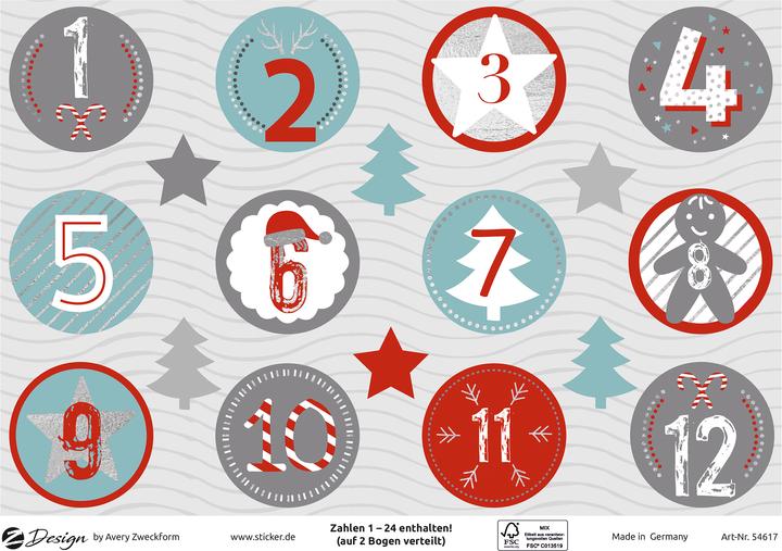 Produktbild Avery Weihnachtssticker