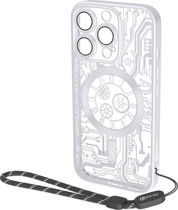 Produktbild prio elegante Handyhülle MAG für iPhone 15 silber (Apple iPhone 15)